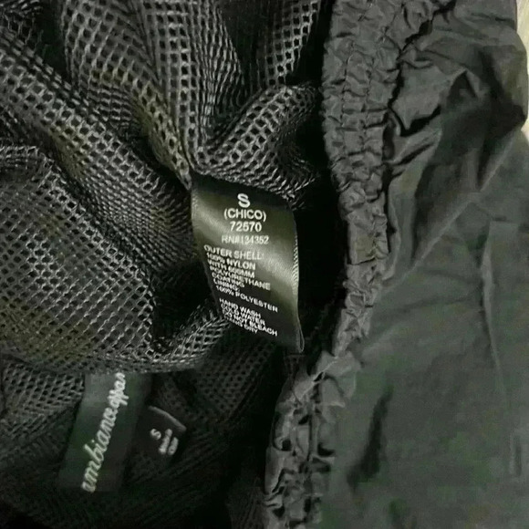 Ambiance Apparel Women’s black drawstring pants with mess lining - Picture 4 of 4